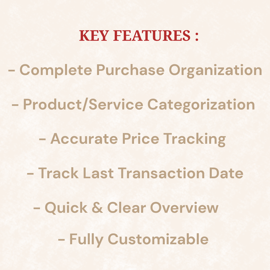 SMART PURCHASE TRACKER| SCHEDULE